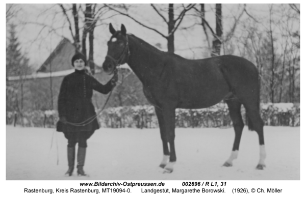 Rastenburg, Landgestüt, Margarethe Borowski