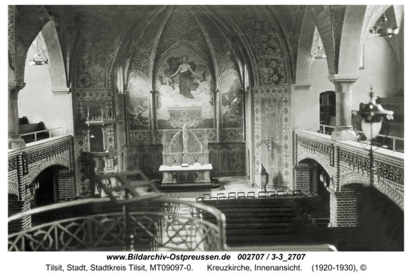 Tilsit, Kreuzkirche, Innenansicht