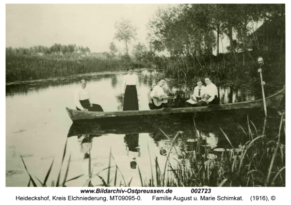 Heideckshof, Familie August u. Marie Schimkat