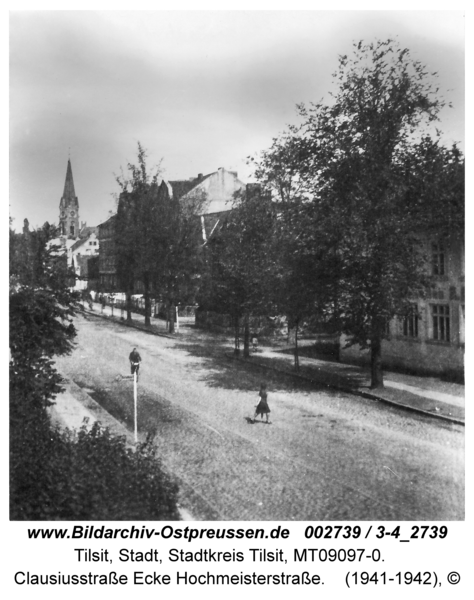 Tilsit, Clausiusstraße Ecke Hochmeisterstraße