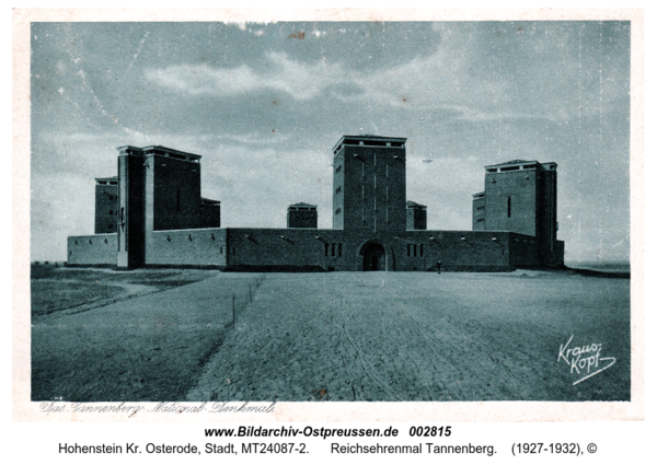 Hohenstein Kr. Osterode, Reichsehrenmal Tannenberg