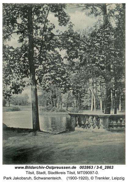 Tilsit, Park Jakobsruh, Schwanenteich