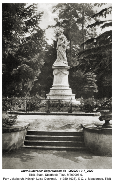 Tilsit, Park Jakobsruh, Königin-Luise-Denkmal