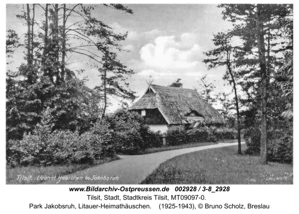 Tilsit, Park Jakobsruh, Litauer-Heimathäuschen