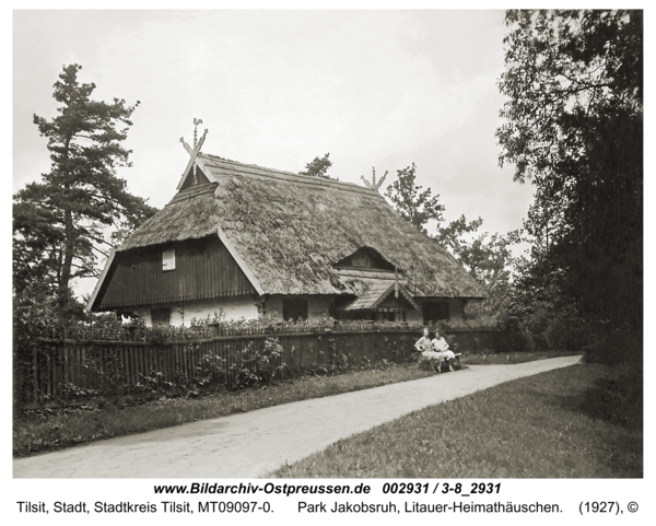 Tilsit, Park Jakobsruh, Litauer-Heimathäuschen