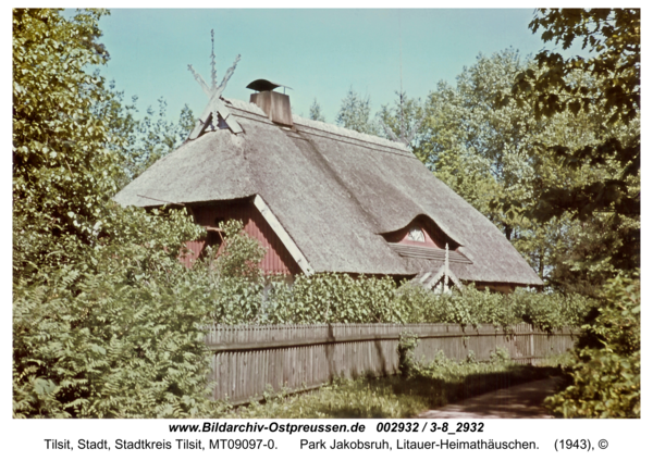 Tilsit, Park Jakobsruh, Litauer-Heimathäuschen