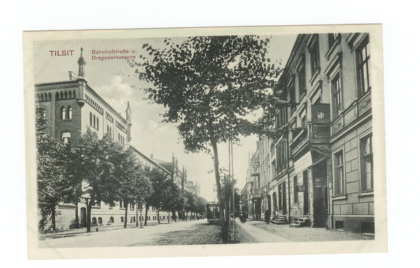 Tilsit, Bahnhofstr., Blick nach Osten