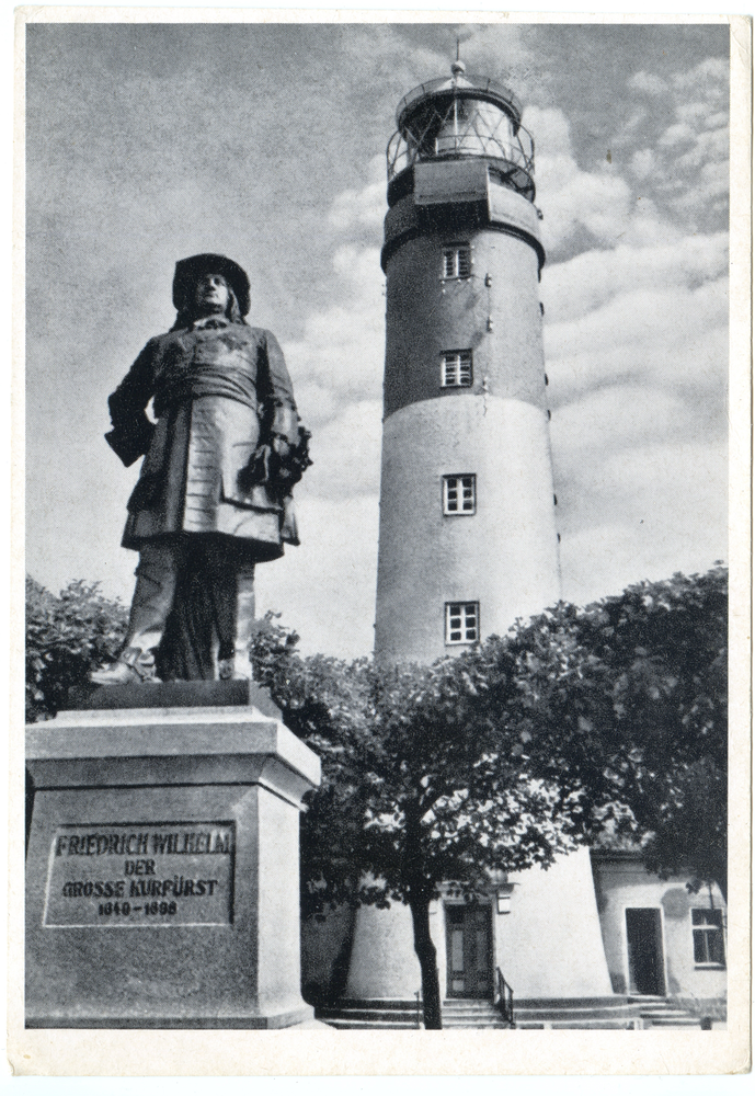 Pillau, Seestadt, Leuchtturm und Denkmal Großer Kurfürst