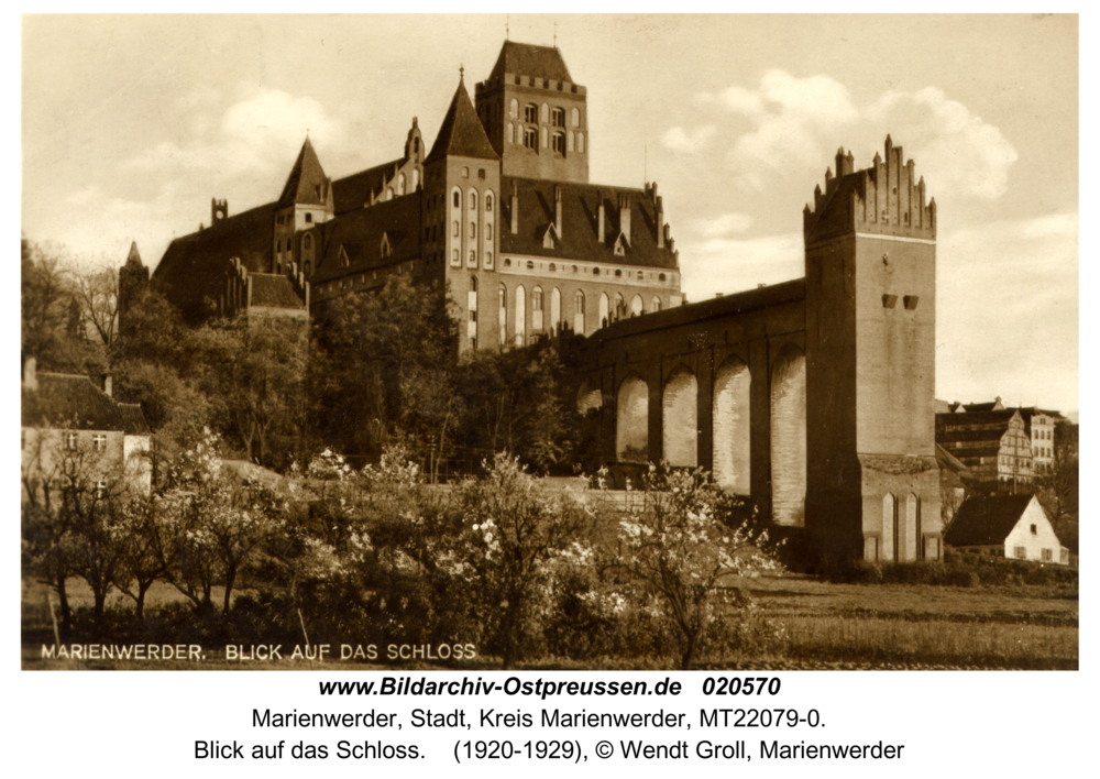 Marienwerder, Blick auf das Schloss