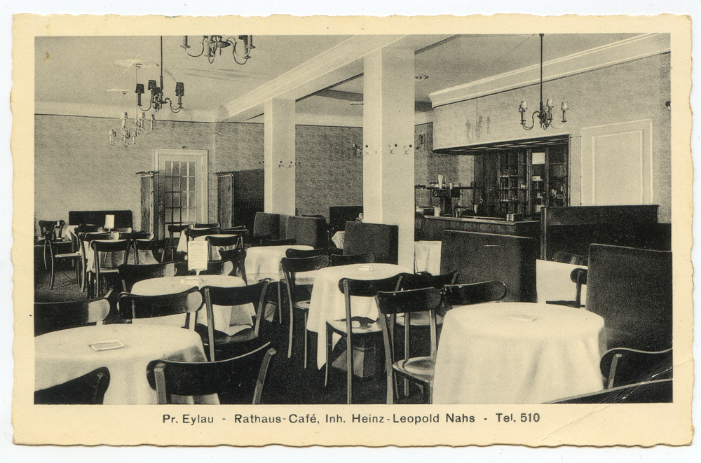 Preußisch Eylau, Rathaus-Café, Inh. Heinz-Leopold Nahs