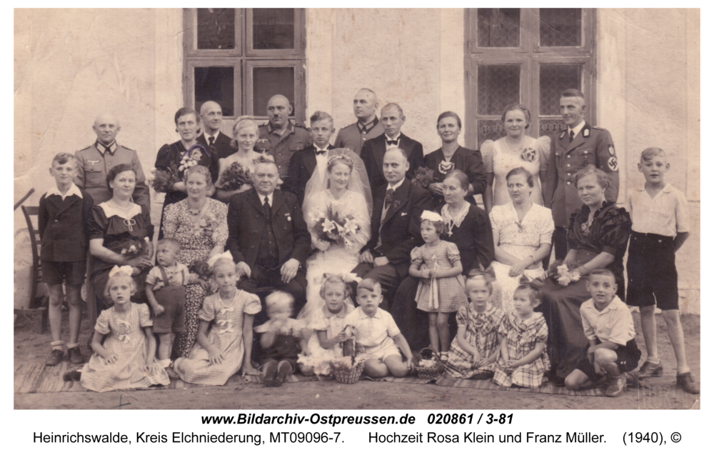 Heinrichswalde, Hochzeit Rosa Klein und Franz Müller