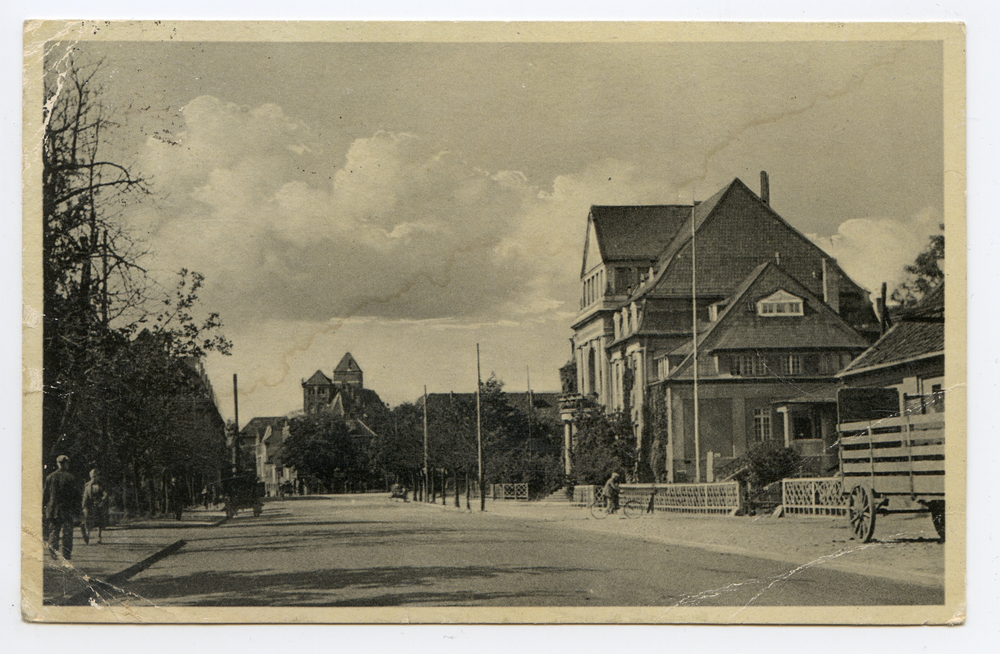 Rastenburg, Blick die Bahnhofsstraße entlang