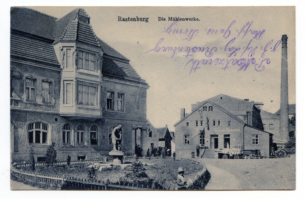 Rastenburg, Bahnhofstraße, Mühlenwerke