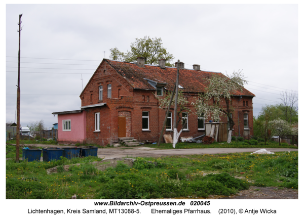 Lichtenhagen Kr. Samland, Ehemaliges Pfarrhaus