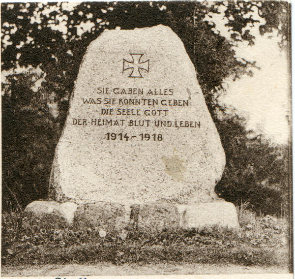 Laukischken, Gedenkstein