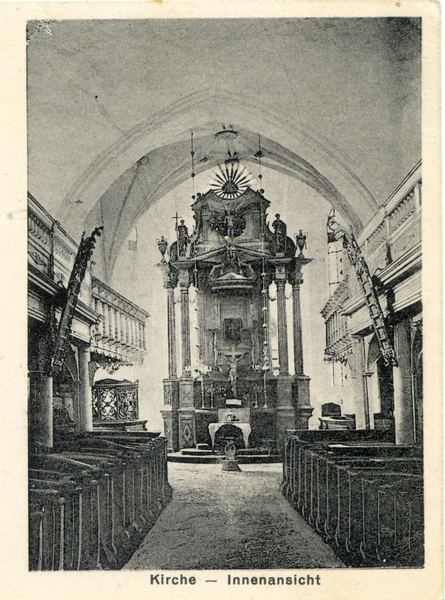 Leunenburg, Kirche Innenansicht
