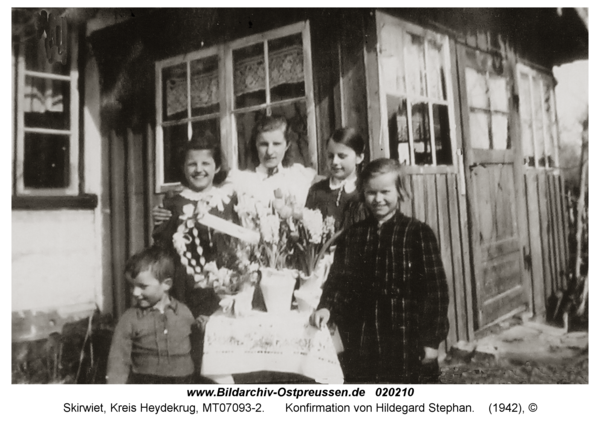 Skirwiet, Konfirmation von Hildegard Stephan