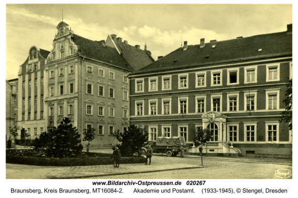 Braunsberg, Akademie und Postamt