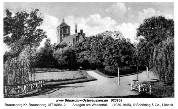 Braunsberg, Anlagen am Wasserfall