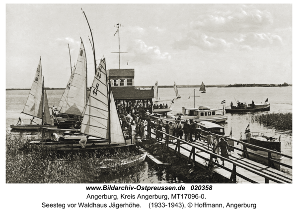 Angerburg, Seesteg vor Waldhaus Jägerhöhe