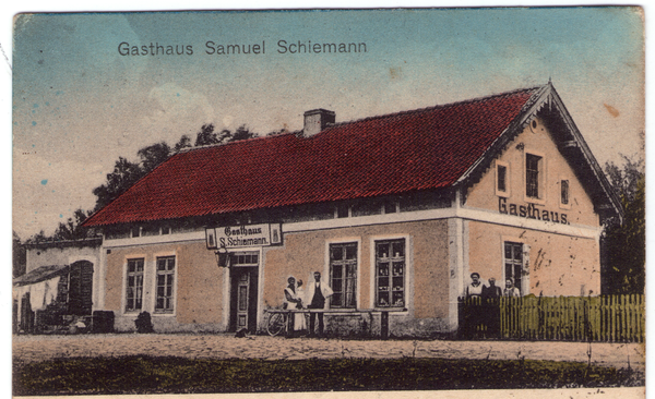 Groß Astrawischken, Gasthaus Samuel Schiemann, Ilmebrücke