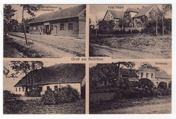 Ballethen, Geschäftshaus Otto Harreuter, Villa Nickel, Pfarrhaus, Gutshaus