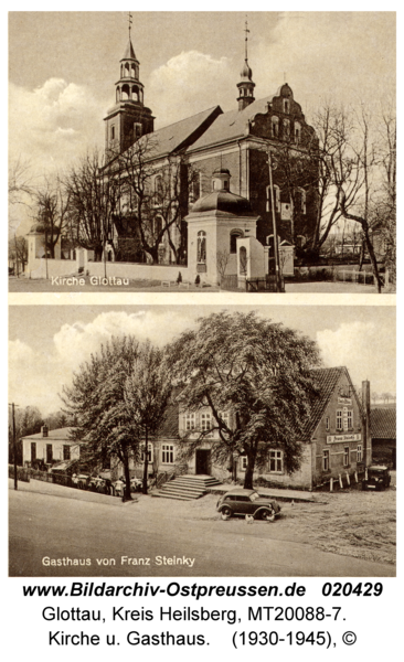 Glottau, Kirche u. Gasthaus