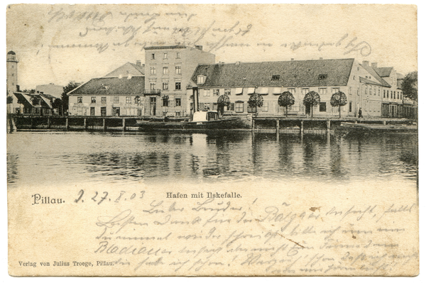 Pillau, Seestadt, Innenhafen mit Ilskefalle