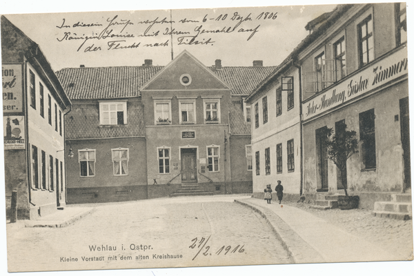 Wehlau, Kleine Vorstadt mit dem alten Kreishause