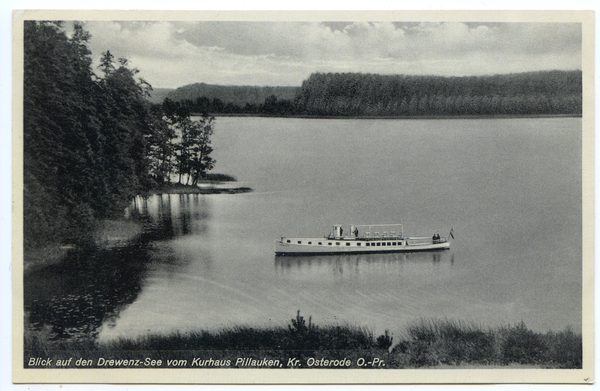 Kolonie Pillauken, Blick auf den Drewenz-See vom Kurhaus