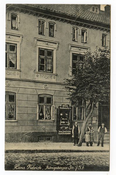 Preußisch Eylau, Modehaus Hans Fidrich, Königsberger Str. 75.6