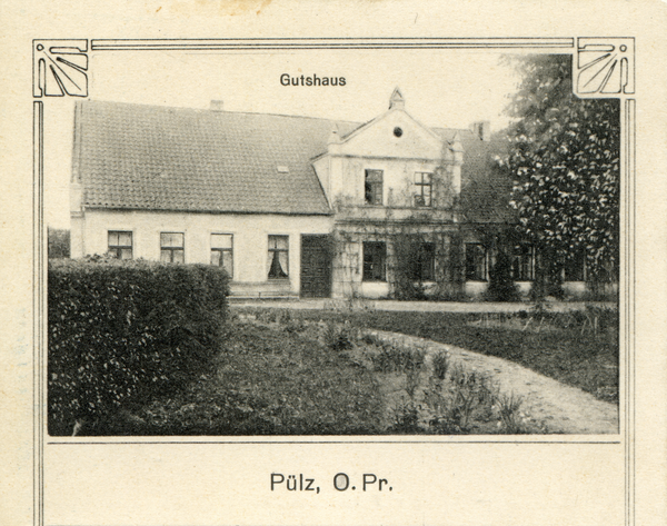 Pülz, Postkarte mit Gutshaus