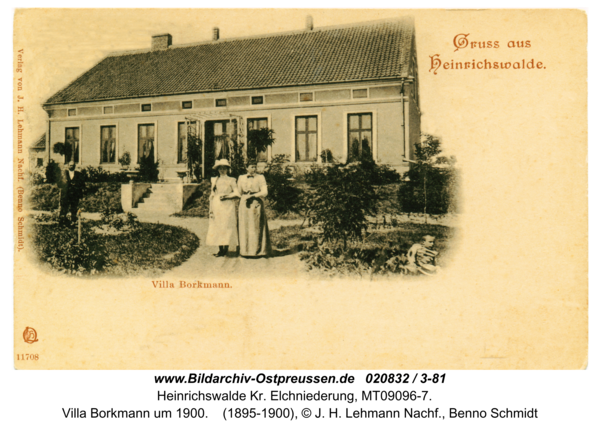 Heinrichswalde, Villa Borkmann um 1900