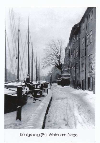 Königsberg, Winter am Pregel