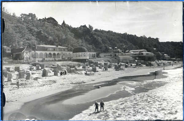 Rauschen Kr. Samland, Strand mit Strandhalle