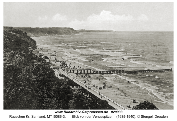 Rauschen Kr. Samland, Blick von der Venusspitze