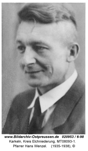 Karkeln, Pfarrer Hans Wenzel