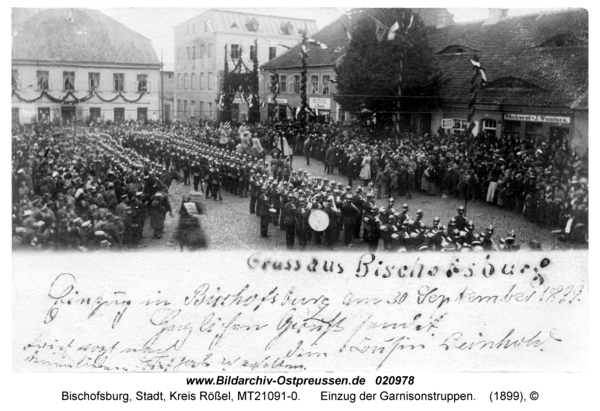 Bischofsburg, Einzug der Garnisonstruppen