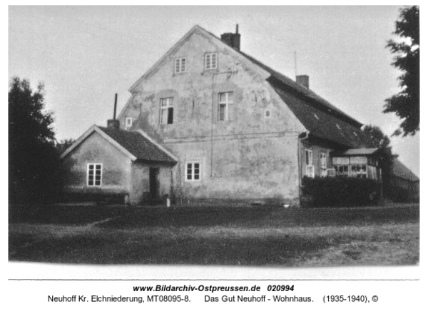 Neuhoff Kr. Elchniederung, Das Gut Neuhoff - Wohnhaus