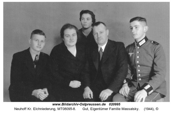 Neuhoff Kr. Elchniederung, Gut, Eigentümer Familie Massalsky