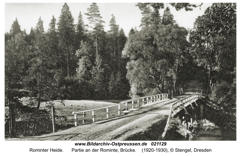 Rominter Heide, Partie an der Rominte, Brücke