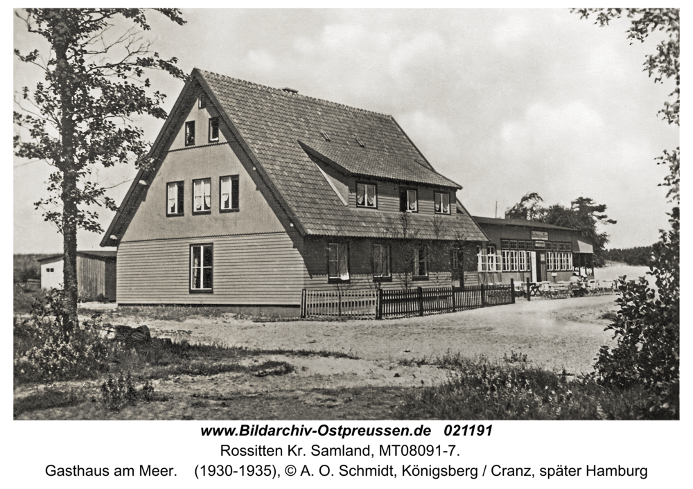 Rossitten Kr. Samland, Gasthaus am Meer