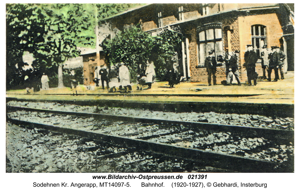 Sodehnen Kr. Angerapp, Bahnhof