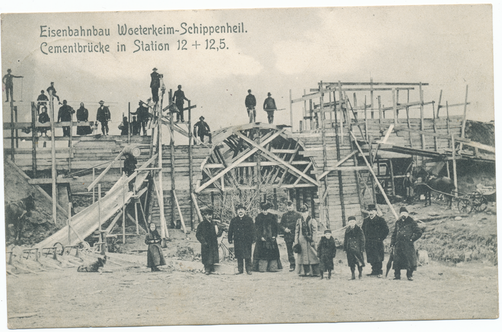 Bartenstein, Ostpr., Eisenbahnbau Wöterkeim-Schippenbeil