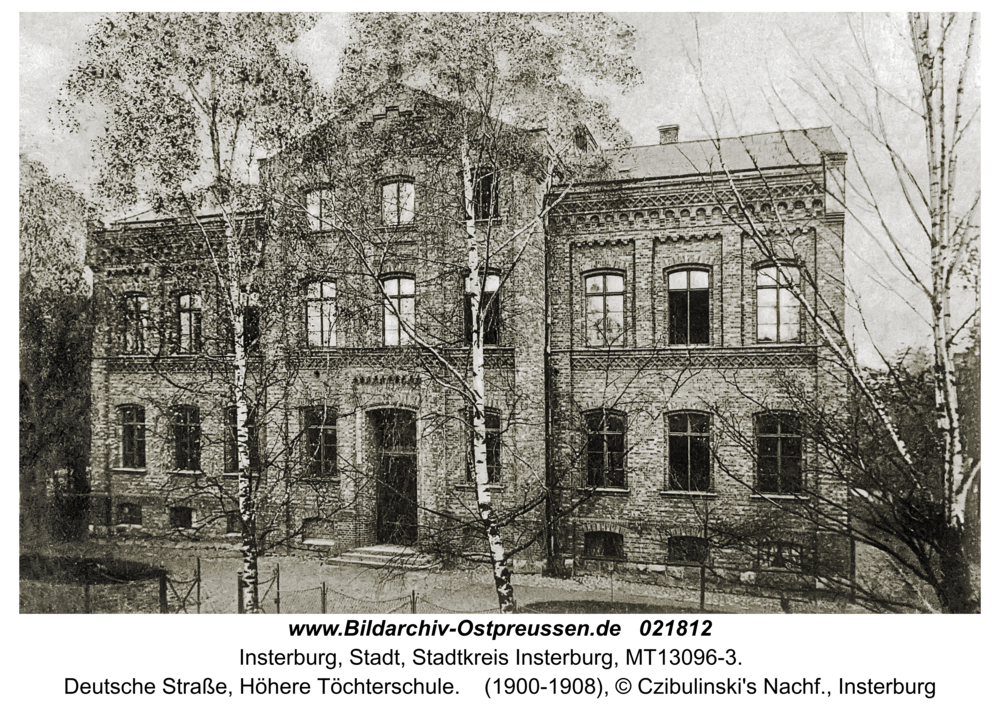 Insterburg, Deutsche Straße, Höhere Töchterschule