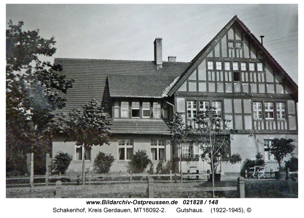 Schakenhof, Gutshaus