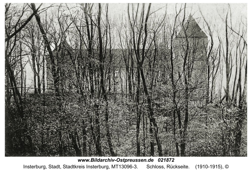 Insterburg, Schloss, Rückseite