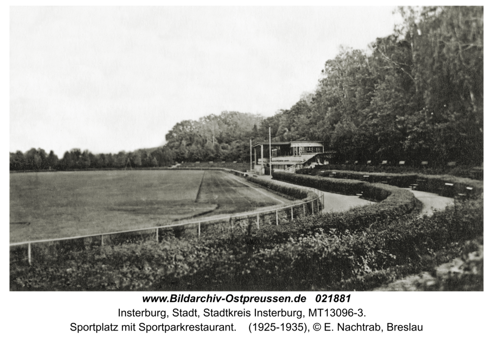 Insterburg, Sportplatz mit Sportparkrestaurant