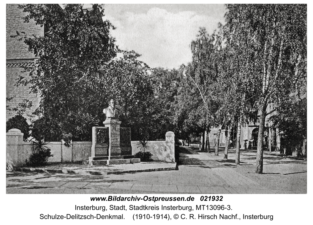 Insterburg, Schulze-Delitzsch-Denkmal