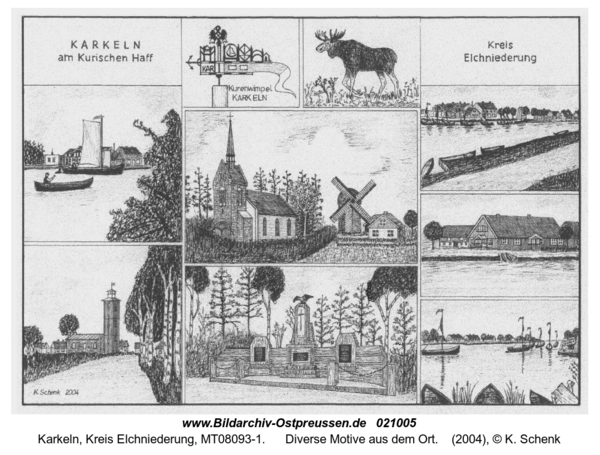 Karkeln, diverse Motive aus dem Ort